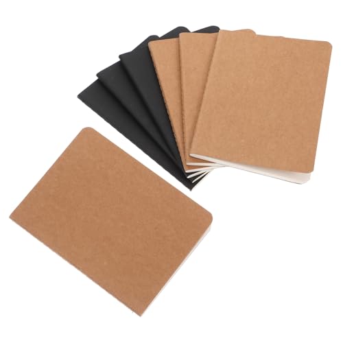 VILLFUL 6 Stück Teiliges Notizbuch Leichte Skizzenbücher Minimalistisches Design für Reisen Tagebuch Kreative Notizen Unbeschriebene für Künstler und Notizen von VILLFUL