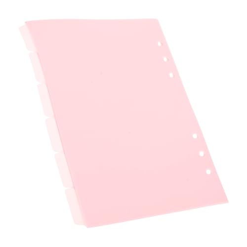 VILLFUL 6 Stück Teiliges Notizbuch Trennblätter aus Pinkem PP Farbige Notizblock Tabs Abnehmbare Registerseiten für Klare Dokumententrennung und Einfache Kategorisierung VILLFUL 6 Stück Teiliges Notizbuch Trennblätter aus Pinkem PP Farbige Notizblock Tabs Abnehmbare Registerseiten für Klare Dokumententrennung und Einfache Kategorisierung von VILLFUL
