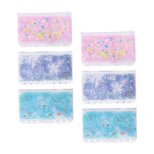 VILLFUL 6 Stück Teiliges PVC Zipper Binder Pockets Transparente Strapazierfähige Ordnertaschen System Vielseitige Aufbewahrungstaschen für Dokumente Karten Geld und Belege Passend für VILLFUL 6 Stück Teiliges PVC Zipper Binder Pockets Transparente Strapazierfähige Ordnertaschen System Vielseitige Aufbewahrungstaschen für Dokumente Karten Geld und Belege Passend für von VILLFUL