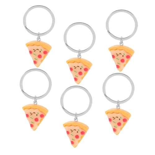 VILLFUL 6 Stück Teiliges Pizza Schlüsselanhänger Lebensnahe Lebensmittel Design Kreative Taschenanhänger für Schlüssel Handtaschen Büro und Reisen Einzigartige Party VILLFUL 6 Stück Teiliges Pizza Schlüsselanhänger Lebensnahe Lebensmittel Design Kreative Taschenanhänger für Schlüssel Handtaschen Büro und Reisen Einzigartige Party von VILLFUL