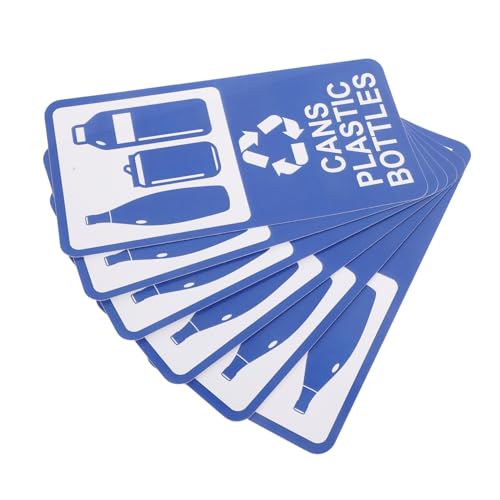 VILLFUL 6 Stück Teiliges Recycling Aufkleber Selbstklebende Wetterfeste Mülltonnen Etiketten für Flaschen und Dosen Kratzfest Uv-beständig für Schule Büro und Haushalt VILLFUL 6 Stück Teiliges Recycling Aufkleber Selbstklebende Wetterfeste Mülltonnen Etiketten für Flaschen und Dosen Kratzfest Uv-beständig für Schule Büro und Haushalt von VILLFUL