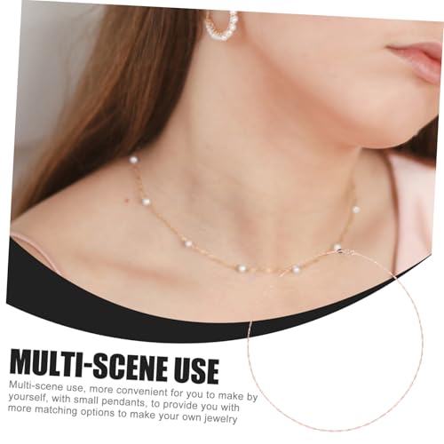 VILLFUL 6 Stück Teiliges Roségold Halskettenset Feine Kupferketten Schmuckherstellung DIY Linkkette für Damen Mädchen Vielseitig und Langlebig VILLFUL 6 Stück Teiliges Roségold Halskettenset Feine Kupferketten Schmuckherstellung DIY Linkkette für Damen Mädchen Vielseitig und Langlebig von VILLFUL