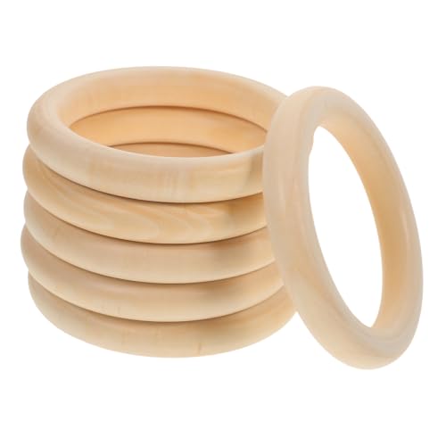 VILLFUL 6 Stück Teiliges Runde Holzringe Naturbelassene DIY Holzkreise zum Basteln Glatte Oberfläche Leichte Holzkreise für Kreative Handwerksprojekte und Wohnkulturdekoration VILLFUL 6 Stück Teiliges Runde Holzringe Naturbelassene DIY Holzkreise zum Basteln Glatte Oberfläche Leichte Holzkreise für Kreative Handwerksprojekte und Wohnkulturdekoration von VILLFUL