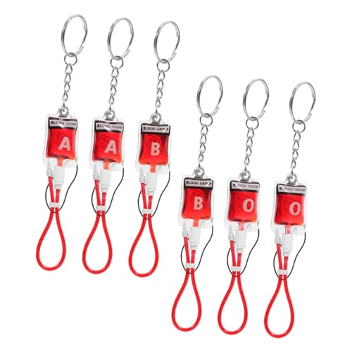 VILLFUL 6 Stück Teiliges Schlüsselanhänger für Halloween Vampir Party Goodies mit Design für Festlichkeiten und Kreative Dekorationen Vielseitig als Schlüsselanhänger oder Handy Charm von VILLFUL