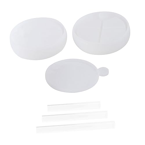 VILLFUL 6 Stück Teiliges Silikonform Set DIY Mehrschichtige Drehbare Aufbewahrungsbox Silikon Moulds für Bastelzubehör Epoxidharz Aufbewahrung Flexibel Wiederverwendbar Einfach zu von VILLFUL