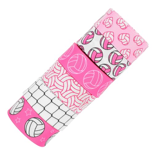 VILLFUL 6 Stück Teiliges Sportbandset mit Volleyball Muster Yards Grosgrain Bänder für Diy Projekte Basteln und Geschenkverpackungen für Volleyball Partys und Dekorationen VILLFUL 6 Stück Teiliges Sportbandset mit Volleyball Muster Yards Grosgrain Bänder für Diy Projekte Basteln und Geschenkverpackungen für Volleyball Partys und Dekorationen von VILLFUL