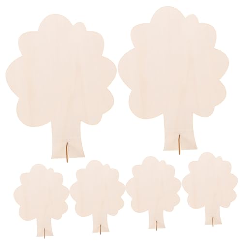 VILLFUL 6 Stück Teiliges Unbemalte Holzbaum Modelle DIY Bastelset für Natürliche Holzbäume zum Bemalen und Dekorieren Holzfiguren für Kreative Kunstprojekte für Kinderhandwerk und VILLFUL 6 Stück Teiliges Unbemalte Holzbaum Modelle DIY Bastelset für Natürliche Holzbäume zum Bemalen und Dekorieren Holzfiguren für Kreative Kunstprojekte für Kinderhandwerk und von VILLFUL