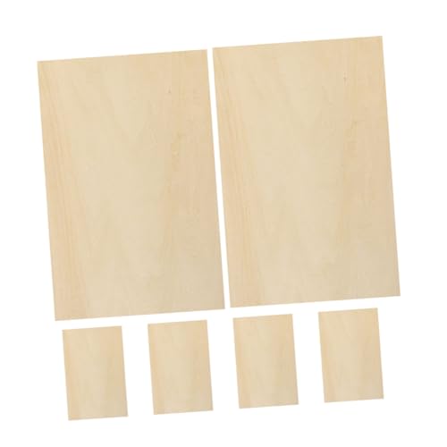 VILLFUL 6 Stück Unbehandelte Holzplatten Lindenholz Bastelholz für Diy Projekte Pyrografie Handwerk und Familienaktivitäten VILLFUL 6 Stück Unbehandelte Holzplatten Lindenholz Bastelholz für Diy Projekte Pyrografie Handwerk und Familienaktivitäten von VILLFUL