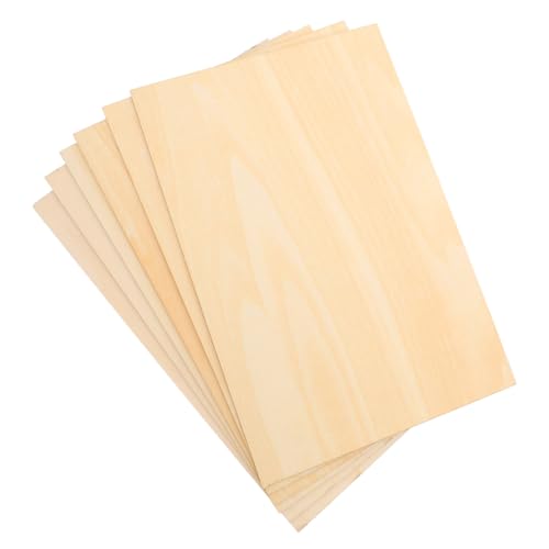 VILLFUL 6 Stück Unbehandelte Holzplatten für Diy Bastelprojekte und Schnitzen Vielseitig Einsetzbar für Aktivitäten und Kunsthandwerk VILLFUL 6 Stück Unbehandelte Holzplatten für Diy Bastelprojekte und Schnitzen Vielseitig Einsetzbar für Aktivitäten und Kunsthandwerk von VILLFUL