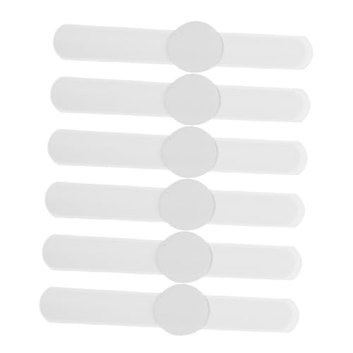 VILLFUL 6 Stück Weiße Schnapparmbänder zum Bemalen Leichte DIY Party Armbänder PVC Blanko Klatscharmbänder für Komfortabel Wiederverwendbar für Festivals und Kreative Gestaltung VILLFUL 6 Stück Weiße Schnapparmbänder zum Bemalen Leichte DIY Party Armbänder PVC Blanko Klatscharmbänder für Komfortabel Wiederverwendbar für Festivals und Kreative Gestaltung von VILLFUL