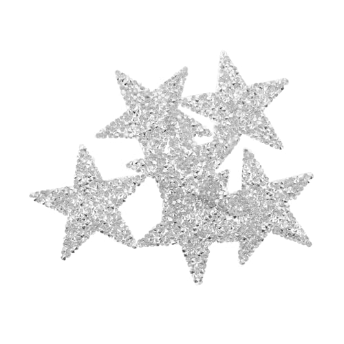 VILLFUL 6 Stück heiße Diamantdekoration Sterne Bügelflicken Patches für Jacken Eisenpflaster funkelnde Aufnäher zum Aufbügeln Bügelflicken für Kleidung Flicken aufbügeln Kieselgel Silber VILLFUL 6 Stück heiße Diamantdekoration Sterne Bügelflicken Patches für Jacken Eisenpflaster funkelnde Aufnäher zum Aufbügeln Bügelflicken für Kleidung Flicken aufbügeln Kieselgel Silber von VILLFUL