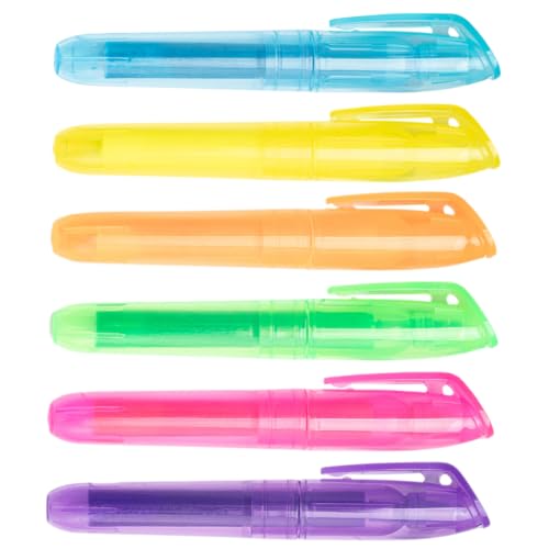 VILLFUL 6 Teilige Farbige Marker, Tragbarer Buchmarker, Scrapbook Marker Für Studenten, Multifunktionaler Buchmarker, Kompakter Scrapbook Marker, Kleiner Textmarker, Tragbarer Textmarker, VILLFUL 6 Teilige Farbige Marker, Tragbarer Buchmarker, Scrapbook Marker Für Studenten, Multifunktionaler Buchmarker, Kompakter Scrapbook Marker, Kleiner Textmarker, Tragbarer Textmarker, von VILLFUL