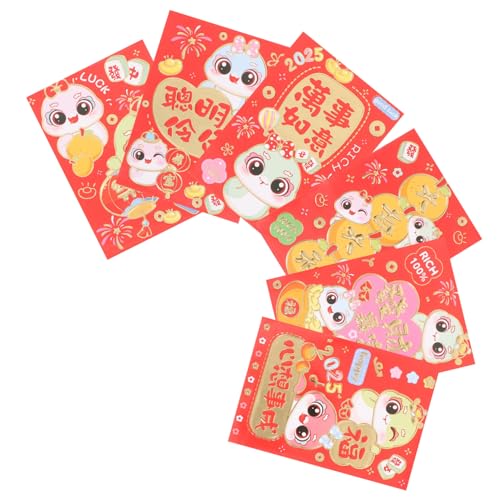 VILLFUL 60 Stück Chinesische Rote Umschläge mit Traditionellen Mustern Kleine Cartoon geldumschläge für Lunar Year zum Budgetieren von Bargeld Festliche Rote Päckchen für Neujahrsfeiern VILLFUL 60 Stück Chinesische Rote Umschläge mit Traditionellen Mustern Kleine Cartoon geldumschläge für Lunar Year zum Budgetieren von Bargeld Festliche Rote Päckchen für Neujahrsfeiern von VILLFUL