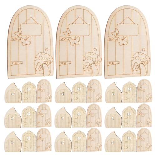 VILLFUL 60 Stück Teiliges Miniatur unbehandeltem Holz DIY Bastelkit mit Fenstern Naturfarben Robuste Miniaturtüren für Büro Hochzeits Partydekoration VILLFUL 60 Stück Teiliges Miniatur unbehandeltem Holz DIY Bastelkit mit Fenstern Naturfarben Robuste Miniaturtüren für Büro Hochzeits Partydekoration von VILLFUL