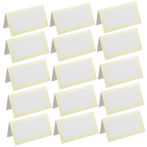 VILLFUL 60 Stück Tischkarten mit Bronzing Design Elegante Platzkarten für Hochzeiten und Feiern Design für Stilvolle Tischdekoration VILLFUL 60 Stück Tischkarten mit Bronzing Design Elegante Platzkarten für Hochzeiten und Feiern Design für Stilvolle Tischdekoration von VILLFUL