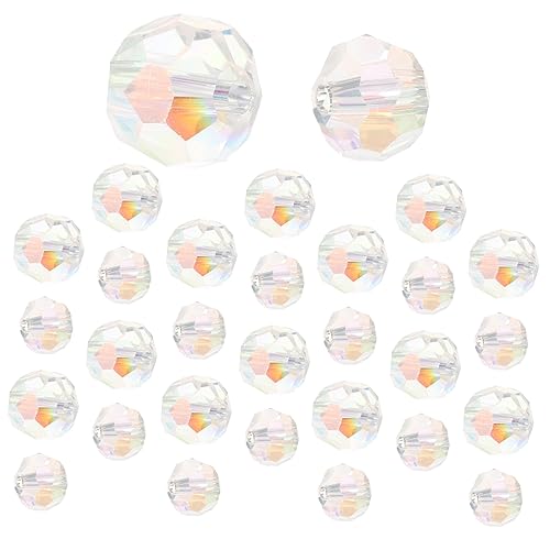 VILLFUL 60 Stück Glasperlen Satz Bunte Perlen Für Basteln Lose Perlen Zum Auffädeln Für Diy Schmuck von VILLFUL