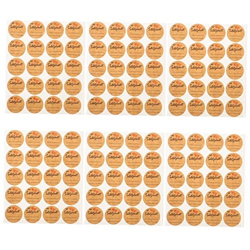 VILLFUL Verschlussaufkleber Aus Kraftpapier Selbstklebend 600 Blatt Für Lebensmittelbeutel Und Runde Etiketten Zum Beschriften VILLFUL Verschlussaufkleber Aus Kraftpapier Selbstklebend 600 Blatt Für Lebensmittelbeutel Und Runde Etiketten Zum Beschriften von VILLFUL