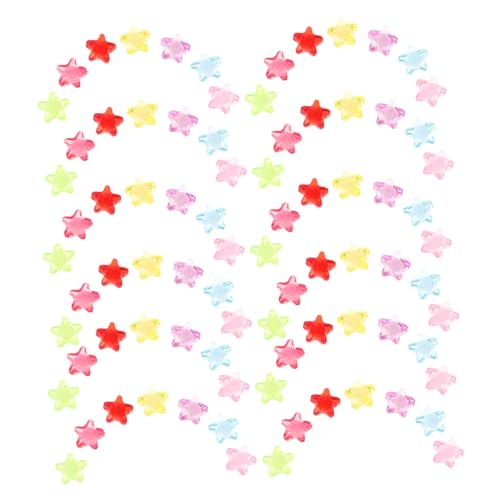 VILLFUL 600 Stück Acryl Perlen Fünfzackige Sternperlen Regenbogenfarben Transparente Frosted Beads für Diy Schmuckherstellung Armbänder und Ohrringe VILLFUL 600 Stück Acryl Perlen Fünfzackige Sternperlen Regenbogenfarben Transparente Frosted Beads für Diy Schmuckherstellung Armbänder und Ohrringe von VILLFUL