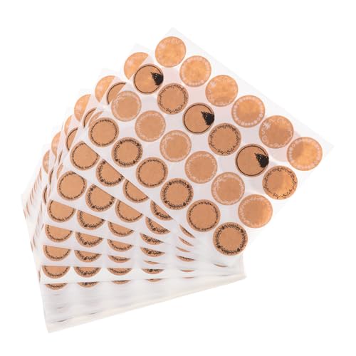 VILLFUL 600 Stück Selbstklebende Runde Aufkleber Für Verpackung Etiketten Lebensmitteletiketten Kraftpapier Siegelaufkleber VILLFUL 600 Stück Selbstklebende Runde Aufkleber Für Verpackung Etiketten Lebensmitteletiketten Kraftpapier Siegelaufkleber von VILLFUL
