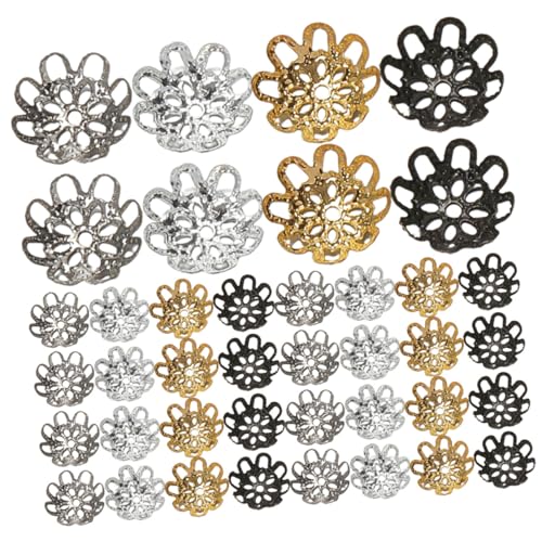VILLFUL 600 Stück Herzförmige Perlenhüte, Schmuck Abstandshalter, Perlenkappen Für Die Herstellung Von Schmuckketten, Perlenkappen, Blumen Perlenkappen, Dekorative Perlenkappen, von VILLFUL