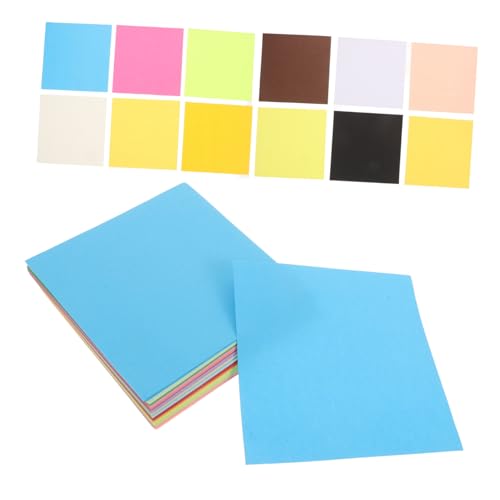 VILLFUL 600 Stücke Origami handgeschöpftes Bastelpapier buntes Kartenpapier buntes Tonpapier farbiges Baupapier Faltpapier zum Basteln Handwerkskunstfaltpapier Papierhandwerk für von VILLFUL