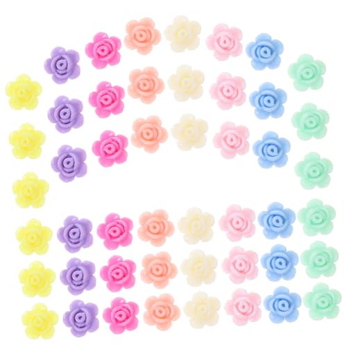 VILLFUL 660 Stück Rosenperlen in Pastellfarben Leichte DIY Schmuckperlen für Armband Halskette Anhänger und Bastelprojekte Langlebige Blumen Charms für Individuellen Schmuck von VILLFUL