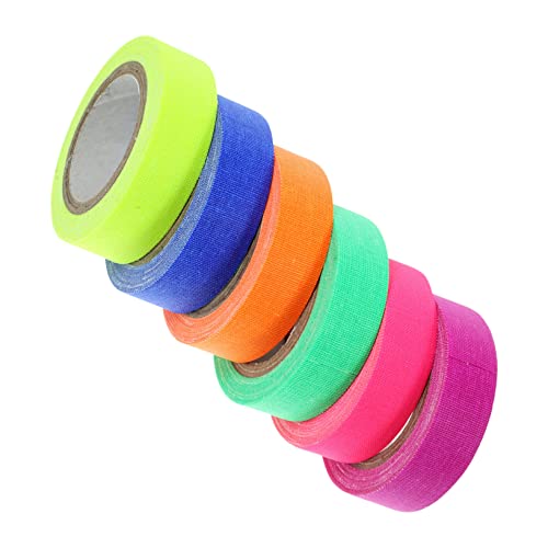 VILLFUL 6Rollen Fluoreszierendes Klebeband UV Blacklight Neon Tape für Partydekoration Selbstklebend Leuchtet UV Licht Vielseitig Einsetzbar Langlebig VILLFUL 6Rollen Fluoreszierendes Klebeband UV Blacklight Neon Tape für Partydekoration Selbstklebend Leuchtet UV Licht Vielseitig Einsetzbar Langlebig von VILLFUL