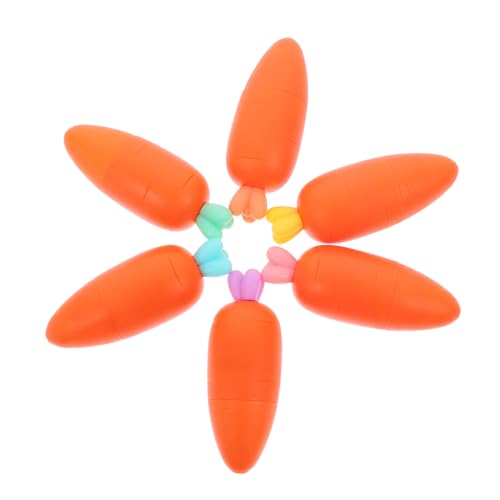 VILLFUL 6Stücke Karotten Textmarker Fluoreszierende Stifte mit Pinselspitze Farbenfrohe Marker für Notizen und Süßes Schulbedarf für Kreative und Büroanwendungen VILLFUL 6Stücke Karotten Textmarker Fluoreszierende Stifte mit Pinselspitze Farbenfrohe Marker für Notizen und Süßes Schulbedarf für Kreative und Büroanwendungen von VILLFUL