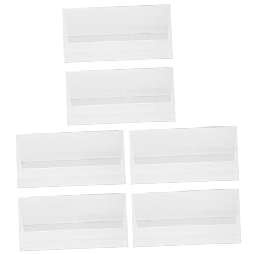 VILLFUL 6Stücke Teiliges Doppelseitiger Acryl Tischkartenhalter Klarer Namensschild Ständer für Hochzeiten Veranstaltungen und Stabil und Wiederverwendbar von VILLFUL