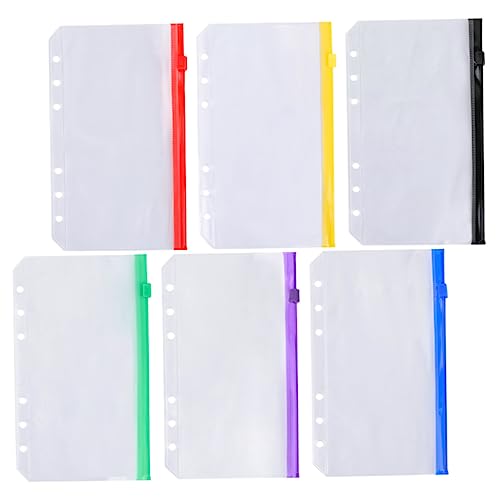VILLFUL 6Stücke Teiliges Reißverschluss Binderbeutel Farben Wasserdichte Taschen für Organisation Kleiner Gegenstände VILLFUL 6Stücke Teiliges Reißverschluss Binderbeutel Farben Wasserdichte Taschen für Organisation Kleiner Gegenstände von VILLFUL