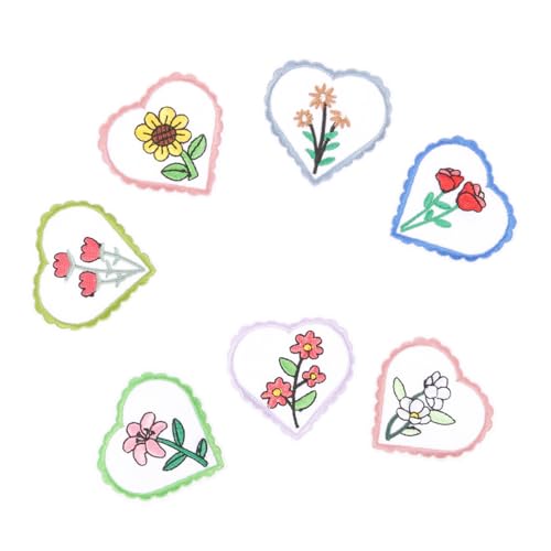 VILLFUL 7 Stück Blumen Stoffaufkleber Applikationen Zum Aufbügeln Für Kleidung, Blumenflicken, Jeans Reparaturflicken, Aufnäher Für Kleidung, Applikationen Für Kleidung, Gestickte Flicken VILLFUL 7 Stück Blumen Stoffaufkleber Applikationen Zum Aufbügeln Für Kleidung, Blumenflicken, Jeans Reparaturflicken, Aufnäher Für Kleidung, Applikationen Für Kleidung, Gestickte Flicken von VILLFUL