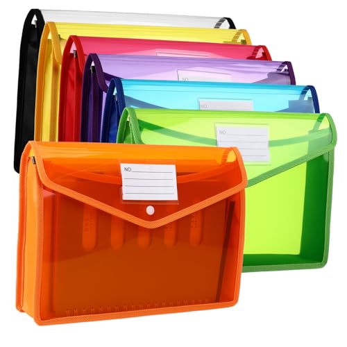 VILLFUL 7 Stück Plastiktüte Knopfschnalle transparenter Dateiordner transparente Taste Aktentasche mit Knopf übersichtliche Dokumentenmappen Dokumentdateiordner Ordner mit Snaptast VILLFUL 7 Stück Plastiktüte Knopfschnalle transparenter Dateiordner transparente Taste Aktentasche mit Knopf übersichtliche Dokumentenmappen Dokumentdateiordner Ordner mit Snaptast von VILLFUL