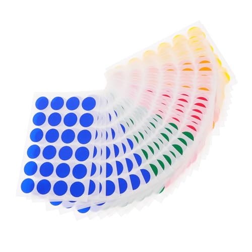 VILLFUL 720Stücke Selbstklebende Runde Aufkleber für Scrapbooking und Papierhandwerk Farbcodierungslabel für Kreative Projekte Optimal für Etikettierung und Dekoration von VILLFUL