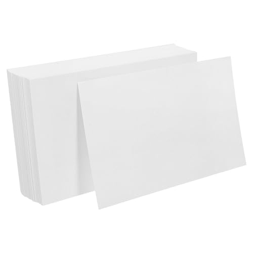 VILLFUL 75 Stück Leere Karte Einfache Karten Leere Diy-grußkarten Leere Lesezeichen Zum Dekorieren Karte Für Die Kartenherstellung Kartenrohlinge Lesezeichen Karten Leere Pappe Papier Weiß von VILLFUL