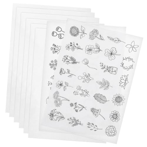VILLFUL 8 Blatt Wasserlösliches Stickvlies mit Selbstklebeschicht Stabilisierendes Stickpapier für Präzise Kreuzstich und Quiltprojekte Waschbar und Einfach zu Entfernen von VILLFUL