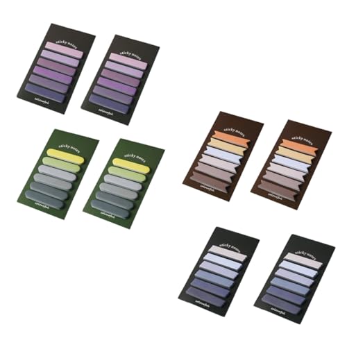 VILLFUL 8 Sätze Teiliges Bunte Memo Stickers mit Farbverlauf Selbstklebende Portable Notizzettel für Büro und Schule Abreißbare Haftnotizen mit Glatten Kanten Praktische Schreibflächen VILLFUL 8 Sätze Teiliges Bunte Memo Stickers mit Farbverlauf Selbstklebende Portable Notizzettel für Büro und Schule Abreißbare Haftnotizen mit Glatten Kanten Praktische Schreibflächen von VILLFUL