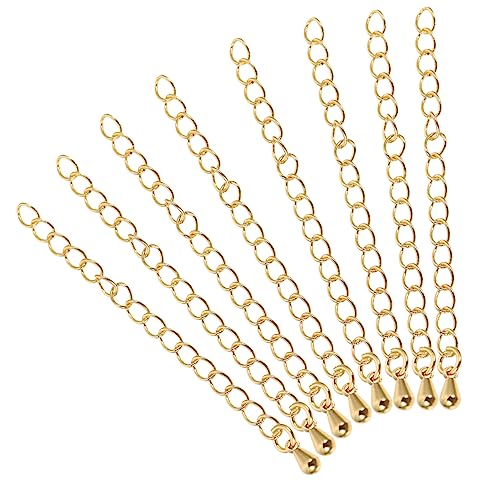 VILLFUL 8 Stück 14 Karat Gold Verlängerungskette, DIY Halsketten Verlängerungskette, Verlängerungskette Für Die Schmuckherstellung, Verlängerungsketten Für Schmuck, DIY VILLFUL 8 Stück 14 Karat Gold Verlängerungskette, DIY Halsketten Verlängerungskette, Verlängerungskette Für Die Schmuckherstellung, Verlängerungsketten Für Schmuck, DIY von VILLFUL