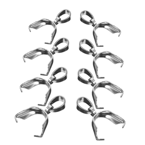 VILLFUL 8 Stück Anhänger Verschlüsse Teiliges Langlebige Schmuckverbinder Einfache Installation Vielseitig für Halsketten Armbänder und DIY Schmuckherstellung Geeignet von VILLFUL