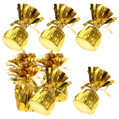 VILLFUL 8 Stück Ballon Gewichte Metallic Schweres Ballon Pendant Halter für Tischdekoration Hochzeit Weihnachten Party Gold VILLFUL 8 Stück Ballon Gewichte Metallic Schweres Ballon Pendant Halter für Tischdekoration Hochzeit Weihnachten Party Gold von VILLFUL