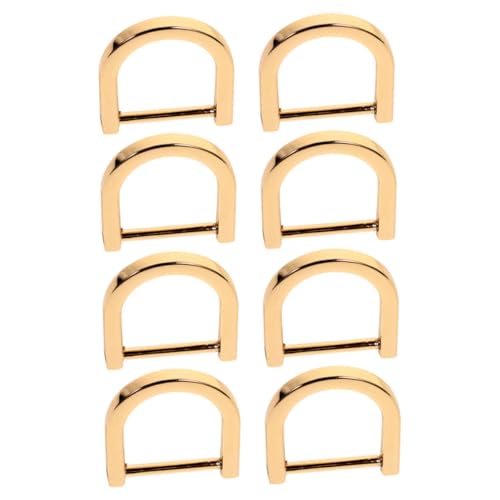 VILLFUL 8 Stück Klein D Ringe Abnehmbarer Schraubverschluss für Taschen Schlüsselanhänger und Zubehör Langlebige Hardware für Diy Designs und Handarbeiten von VILLFUL