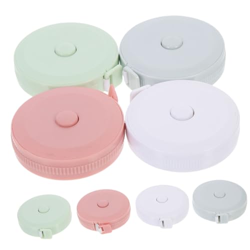 VILLFUL 8 Stück Mini Maßbänder, Einziehbares Maßband, Maßband Für Körpermessung, Einziehbares Maßband Für Den Körper, Maßband Zum Nähen, Mini Maßband, Kleines Maßband von VILLFUL