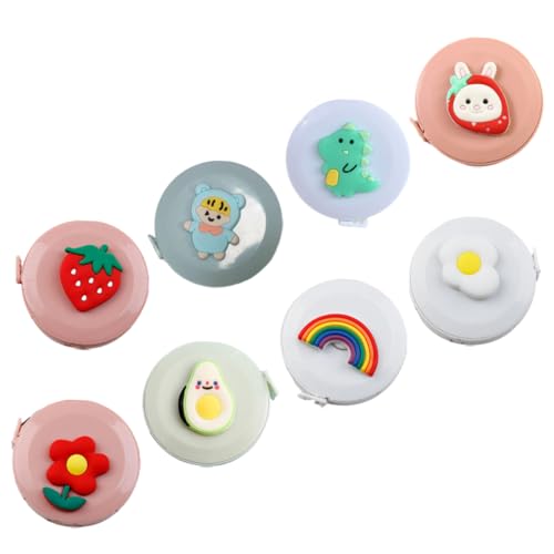 VILLFUL 8 Stück Mini Maßbänder, Einziehbares Maßband, Mini Maßband Zur Körpermessung, Cartoon Maßband, Mini Maßband Für Heimwerkerarbeiten, Süßes Maßband VILLFUL 8 Stück Mini Maßbänder, Einziehbares Maßband, Mini Maßband Zur Körpermessung, Cartoon Maßband, Mini Maßband Für Heimwerkerarbeiten, Süßes Maßband von VILLFUL