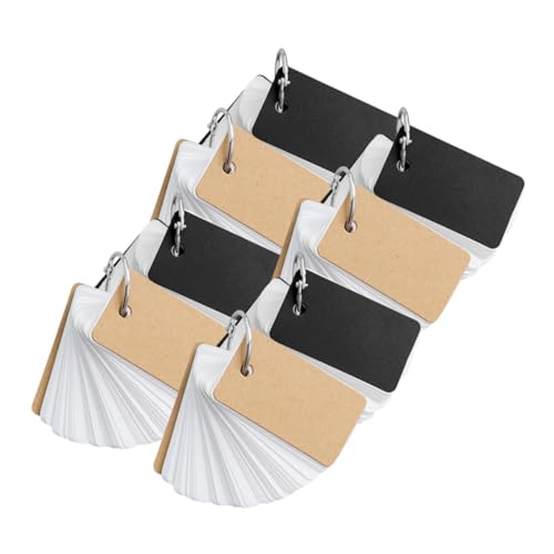 VILLFUL 8 Stück Multi funktionale Lernkarteikarten mit Dicken Beschreibbaren Blanko karten Tragbares Notizblock design für Schüler zum Vokabel Wortgedächtnis Schwarz und Kraftpapier VILLFUL 8 Stück Multi funktionale Lernkarteikarten mit Dicken Beschreibbaren Blanko karten Tragbares Notizblock design für Schüler zum Vokabel Wortgedächtnis Schwarz und Kraftpapier von VILLFUL