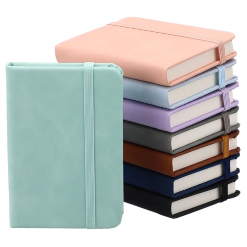 VILLFUL 8 Stück Notizblöcke Tragbare Mini Notizbücher Verschiedenen Farben Leicht und Handlich für Reisen Wahl für Notizen und Ideen von VILLFUL