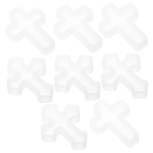 VILLFUL 8 Stück Teiliges DIY Silikonform Kreuz Anhänger Formen Flexible Epoxidharz Gießform für Schmuckherstellung Kreuzmodell Kreuzmodell für Kreative Bastelprojekte von VILLFUL