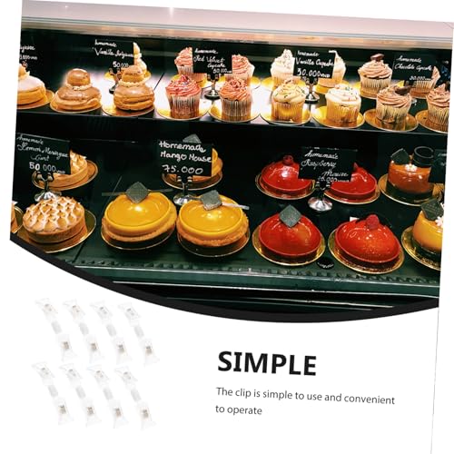 VILLFUL 8 Stück Teiliges Drehbare Doppelseitige Preisschild Clips aus Transparentem mit Starkem Halt für Etikettenhalter im Einzelhandel für Ladenregale und Bürozubehör VILLFUL 8 Stück Teiliges Drehbare Doppelseitige Preisschild Clips aus Transparentem mit Starkem Halt für Etikettenhalter im Einzelhandel für Ladenregale und Bürozubehör von VILLFUL