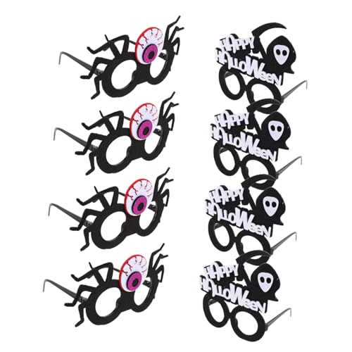 VILLFUL 8 Stück Teiliges Halloween Brillenset mit Gruseligen Augen und Motiven Lustige Party Sonnenbrillen als Foto Requisiten Leichte und Tragbare Halloween Dekoration für Kostümfeste VILLFUL 8 Stück Teiliges Halloween Brillenset mit Gruseligen Augen und Motiven Lustige Party Sonnenbrillen als Foto Requisiten Leichte und Tragbare Halloween Dekoration für Kostümfeste von VILLFUL