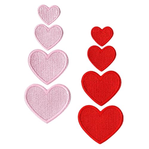 VILLFUL 8 Stück Teiliges Herz-aufnäher zum Aufbügeln und Annähen Bestickte Herz-patches in Rot für Kleidung Schuhe Hüte Taschen Vielseitige Diy-deko und Reparatur VILLFUL 8 Stück Teiliges Herz-aufnäher zum Aufbügeln und Annähen Bestickte Herz-patches in Rot für Kleidung Schuhe Hüte Taschen Vielseitige Diy-deko und Reparatur von VILLFUL