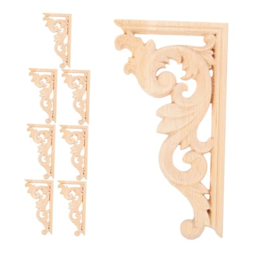 VILLFUL 8 Stück Teiliges Holzapplikationen Geschnitzte Eckornamente Unbemalte Onlays Europäischer Stil Möbeldekoration für Schranktüren Bettrahmen Spiegel DIY Wohnaccessoires VILLFUL 8 Stück Teiliges Holzapplikationen Geschnitzte Eckornamente Unbemalte Onlays Europäischer Stil Möbeldekoration für Schranktüren Bettrahmen Spiegel DIY Wohnaccessoires von VILLFUL