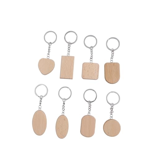 VILLFUL 8 Stück Teiliges Stabilem Naturholz Kreative DIY Schlüsselanhänger Formen Rund Herz Oval Rechteck Personalisierbare Schlüsselring Deko für Herren und Damen Langlebig und Praktisch VILLFUL 8 Stück Teiliges Stabilem Naturholz Kreative DIY Schlüsselanhänger Formen Rund Herz Oval Rechteck Personalisierbare Schlüsselring Deko für Herren und Damen Langlebig und Praktisch von VILLFUL